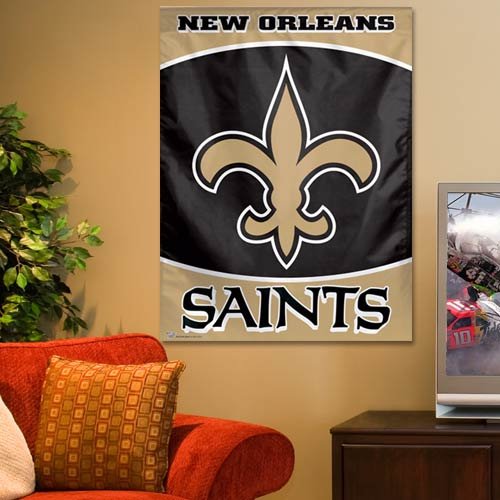 NFL New Orleans Saints 27-by-37-Inch Vertical Flag