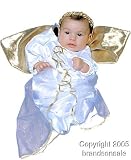 White Newborn Baby Angel Costume Bunting (0-6 Months)