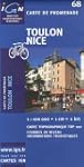 Carte touristique : Toulon - Nice