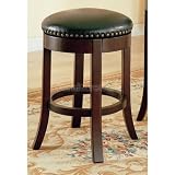 Buy 24 Cherry Walnut Wooden Bar Stools, Set of 2 by Coaster Furniture by Coaster