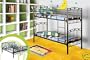 Bronze Metal Bunk Bed with Guard Rails & Ladder