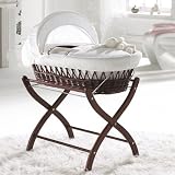 from Izziwotnot Izziwotnot White Gift Wicker Moses Basket, Dark