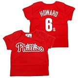 Philadelphia Phillies Ryan Howard Newborn Team Name and Number T-shirt by Majestic Athletic