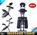 New Professional Massage Chair Black Portable Foldable Health With Carry Case