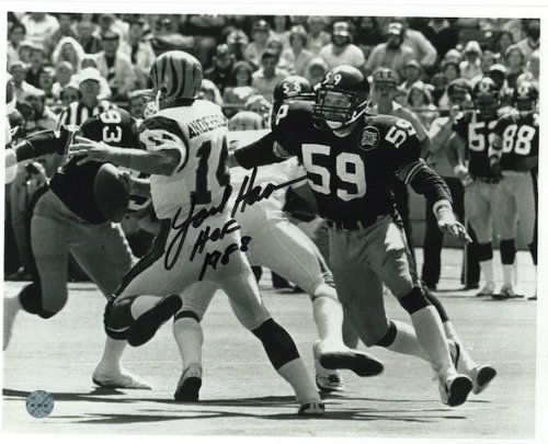 Jack Ham Signed Steelers 8x10 Photo - HOF 1988