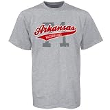 Arkansas Razorbacks Ash Flocking T-shirt
