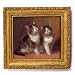 Kittens - Gold Frame Magnet with pop-out easel (2-3/4" x 2-1/2")