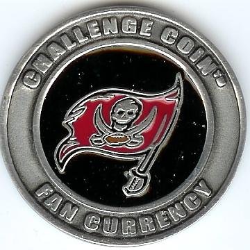 NFL Tampa Bay Buccaneers Poker Guard with black velvet pouch