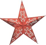 Metallic Red Hanging Star Light(come with 10 Light Battery-operated String)
