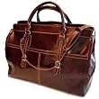 Floto Casiana Tote Vecchio Brown Leather Luggage Weekender Travel Bag