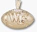 Wake Forest Demon Deacons "WF Football" Pendant - 14KT Gold Jewelry