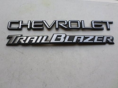02-04 CHEVROLET TRAILBLAZER REAR TRUNK 15185682 EMBLEM LOGO NAMEPLATE SET OF 2