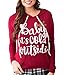 ZAWAPEMIA Womens Hoodies Baby It's Cold Outside Printed Pullover