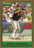 2006 Bowman Draft Gold BDP-33 Travis Ishikawa (RC) (Baseball Cards) San Francisco Giants (Rookie Card Parallel)