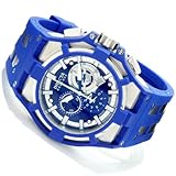 Invicta Men's 0633 Reserve Collection Akula Chronograph Blue Dial Blue Polyurethane Watch
