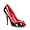 Black/Red Patent