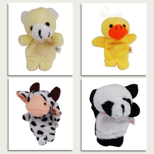 Imagen 2 de Marioneta Diminuta para el Dedo de los Niños Juego de Animales Aleatorios