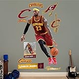 NBA Cleveland Cavaliers LeBron James No 23 Fathead Real Big Decals, 51"W x 76"H