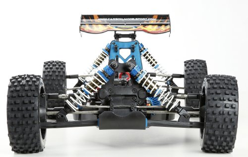 Imagen 2 de Carson 500409012 CE-5 II Dirt Attack XL 6S - Coche radio control (escala 1:5, 2,4 GHz, control remoto LCD) [importado de Alemania]