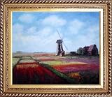 51ZMdUZaknL. SL160  Impressionism Landscape Field Claude Monet Oil Painting 26.5 x 30.5 inches, with Exquisite Dark Gold Wood Frame Reviews