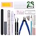 Keadic 24Pcs Gundam Model Basic Tools Set Hobby Building Tools Kit with a Plastic Case for Professional Gundam Model Building, Repairing and Fixing