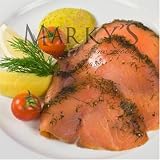 Kosher Smoked Salmon, Gravadlax, Sliced from Norway - Approx. 8 oz