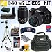 Nikon D40 6.1MP Digital SLR Camera with 18-55mm f/3.5-5.6G ED II AF-S DX and 55-200mm f/4.5-5.6G ED AF-S DX Zoom-Nikkor Lens + Battery Grip