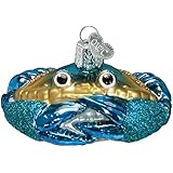 Old World Christmas Blue Crab Glass Blown Ornament