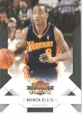 2009 /10 Panini Threads Basketball Card # 45 Monta Ellis Golden State Warriors Mint Condition - Shipped In Protective ScrewDown Display Case!
