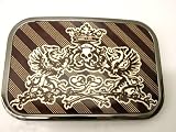 Metal Belt Buckle Flash Tattoo Skull Crown Crest Punk EMO Rock Biker, Vivid Tattoo Art Belt Buckle