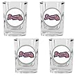 Atlanta Braves MLB 4pc Square Shot Glass Set by Great American Products