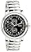 Stainless Steel Quartz Link Bracelet Chronograph Black Dial