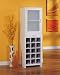 15 Section Wine Cabinet in White Finish Organize It All 39415