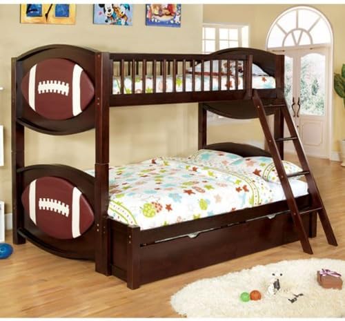 Olympic Football Theme Full/Twin Combo Size Bunk Bed w/ Trundle