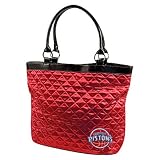 NBA Detroit Pistons Ladies Red Quilted Tote Bag