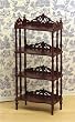 Miniature Fine Furniture Lattice Carved Shelving Unit