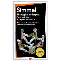 Philosophie de l'argent : Partie analytique, 3e chapitre, sections 1 et 2
