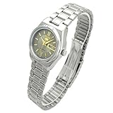 日本逆輸入 海外モデル SEIKO セイコー SEIKO 5 セイコー5 デイデイトカレンダー搭載 自動巻 手巻 腕時計 レディースウォッチ グレー文字盤 ゴールドインデックス SYM703K1