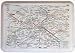 PLATEAU 45X31cm PLAN METRO RATP PARIS FRANCE LICENCE RATP
