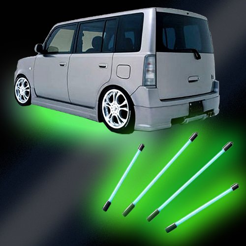Neon Under Body Under Car Lighting Kit - Green (4 pcs)