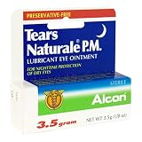Alcon Tears Naturale P.M. Lubricant Eye Ointment, .13-Ounce Tubes (Pack of 2)