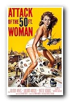 ATTACK OF THE 50 FOOT WOMAN POSTER HAYES VINTAGE X 7302