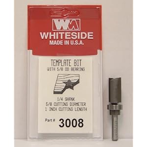 Whiteside - WS3008 - 5 8 Template Bits with Ball Bearing Guide by Whiteside