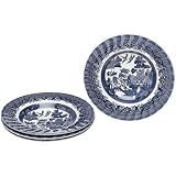 ChurchillChinaRoyalWessexBlueWillow9-InchRimmedSoupBowls,Setof4