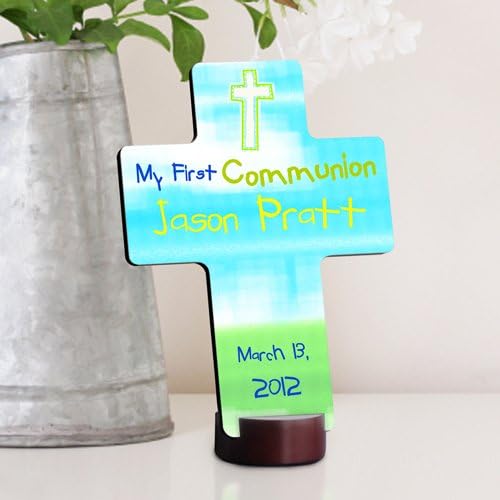 Personalized First Communion Cross - Bright Blessings First Communion Cross
