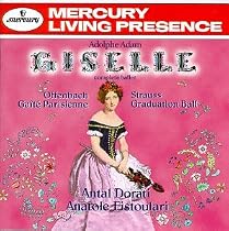 Adam - Giselle (complete ballet) ~ Offenbach - Gaîté Parisienne ~ Strauss Graduation Ball / Fistoulari, Dorati