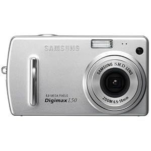 Samsung Digimax L50 5MP Digital Camera with 2.8x Optical Zoom (Silver)