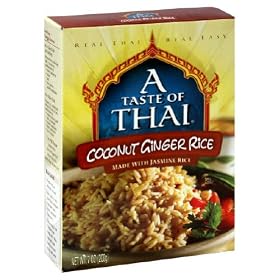 Taste Of Thai, Mix Rice Coconut Ginger Jasmin, 7-Ounce (12 Pack) by Taste Of Thai