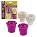 Simple Cups Reusable 2.0 Coffee Cups (Set of 2) with 50 Filters - Compatible with Keurig Original and 2.0 Models