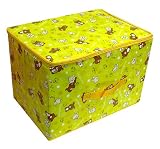 癒し系『リラックマ』ストレージBOX(L)/【イエロー】カラーボックスにすっぽり収まる!/